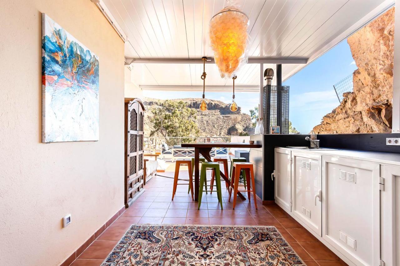 Rivera Del Puerto Luxury Penthouse With Great Terrace And Sea View Apartment Puerto De Mogan