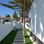 White Exclusive Bungalow. 2 Rooms, Garden & Pool.