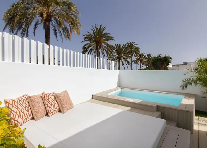 Casa con jardín para 5 personas en pasito blanco