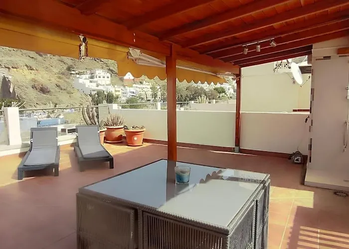 Paraiso Con Gran Solarium Privado En Playa Mogan