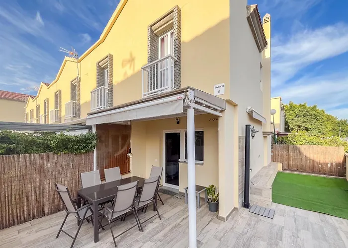 Maspalomas Aircon Duplex - Terrace & Pool