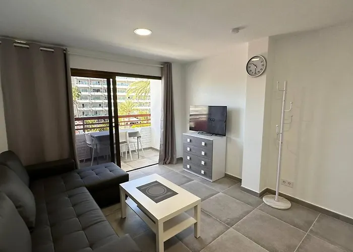 Modernes Apartment Mit 1 Schlafzimmer Und Balkon Im Herzen Von Playa Del Ingles, Gran Canaria