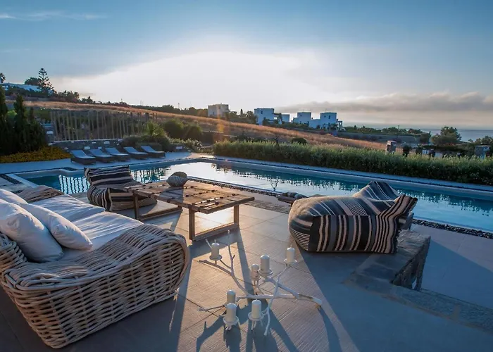Luxury Villa With Sea View And Swimming Pool Up To 8 Persons Apv Paros Golden Beach