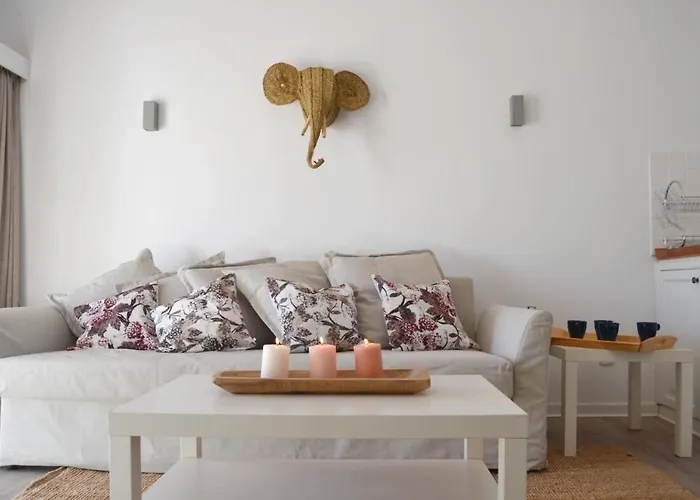 White Exclusive Bungalow. 2 Rooms, Garden & Pool.