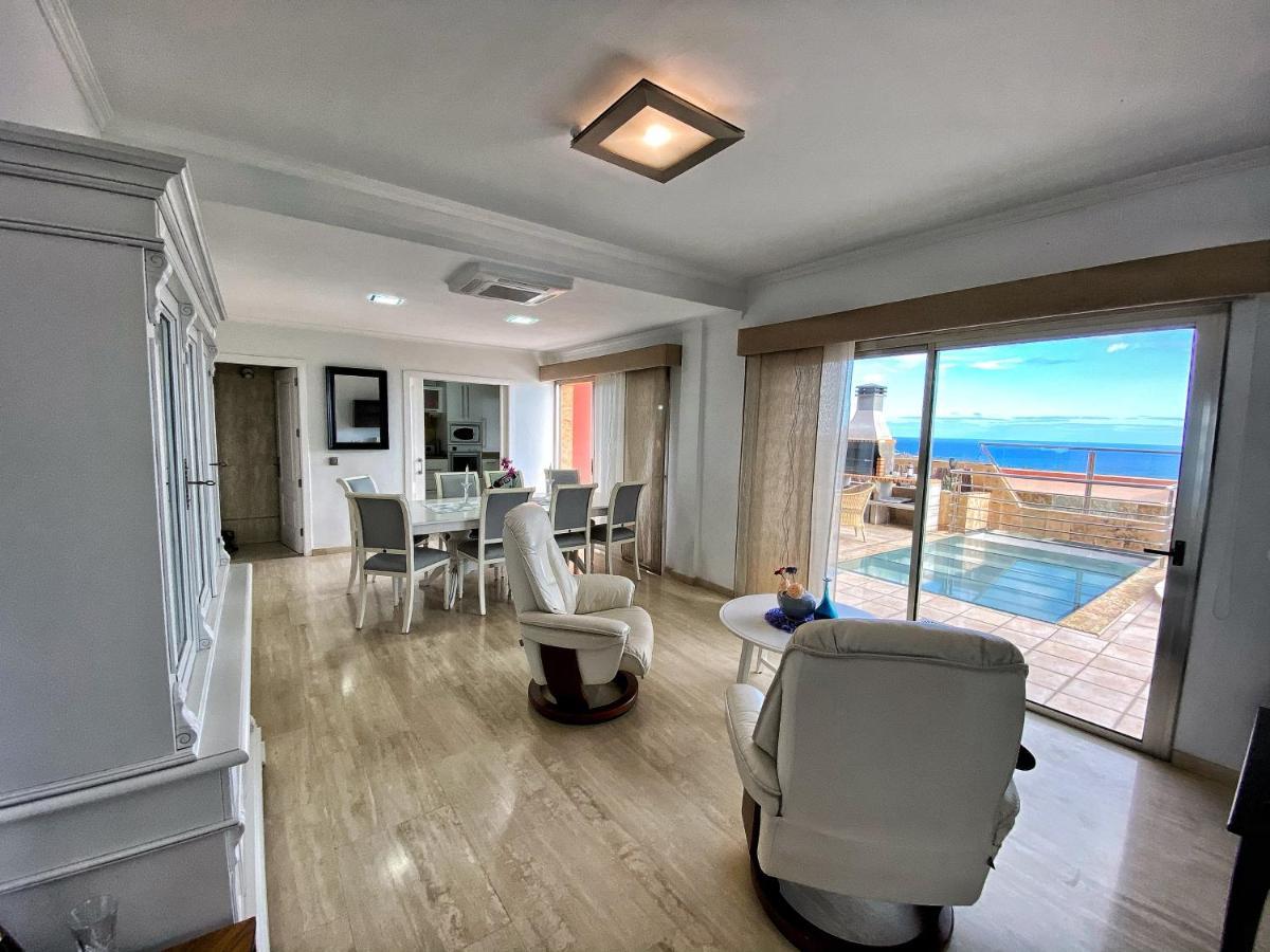 Luxury 5 Star Violetta With Amazing Sea View, Jacuzzi And Heated Pool Villa San Agustin (Gran Canaria)