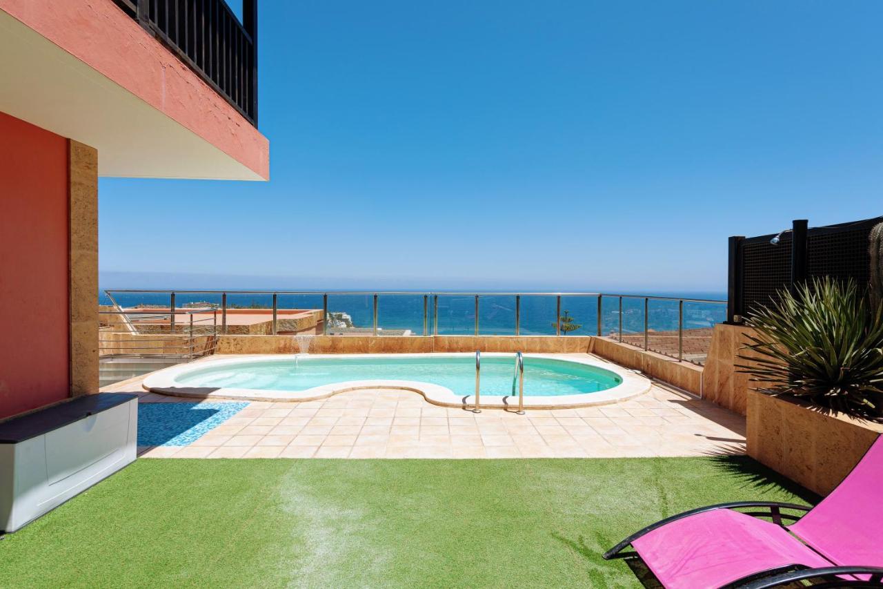 Villa Luxury 5 Star Violetta With Amazing Sea View, Jacuzzi And Heated Pool San Agustin (Gran Canaria)