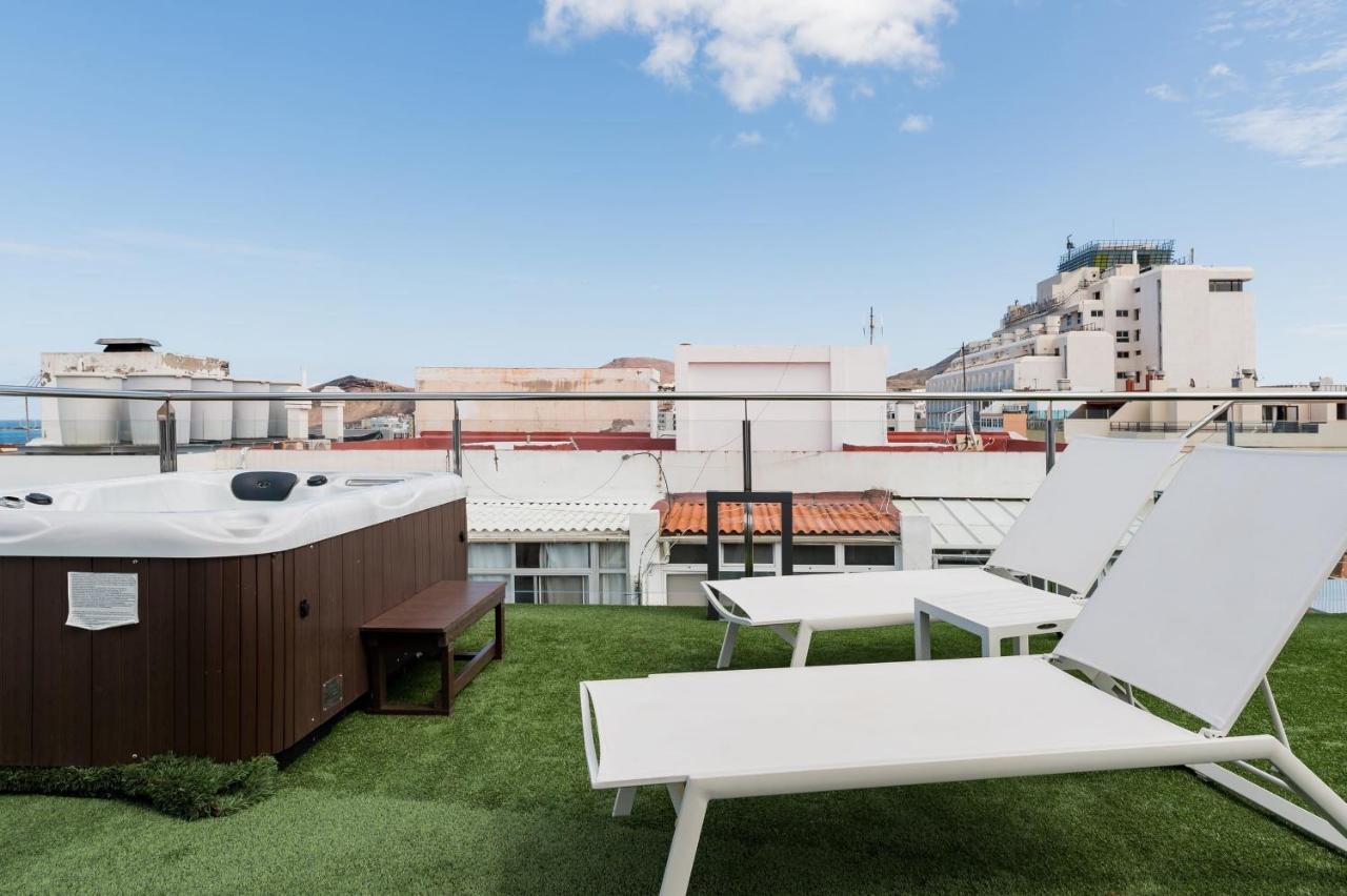 Lujoso ático Gran Terraza Solarium Privado Jacuzzi Sauna * Las Palmas de Gran Canaria