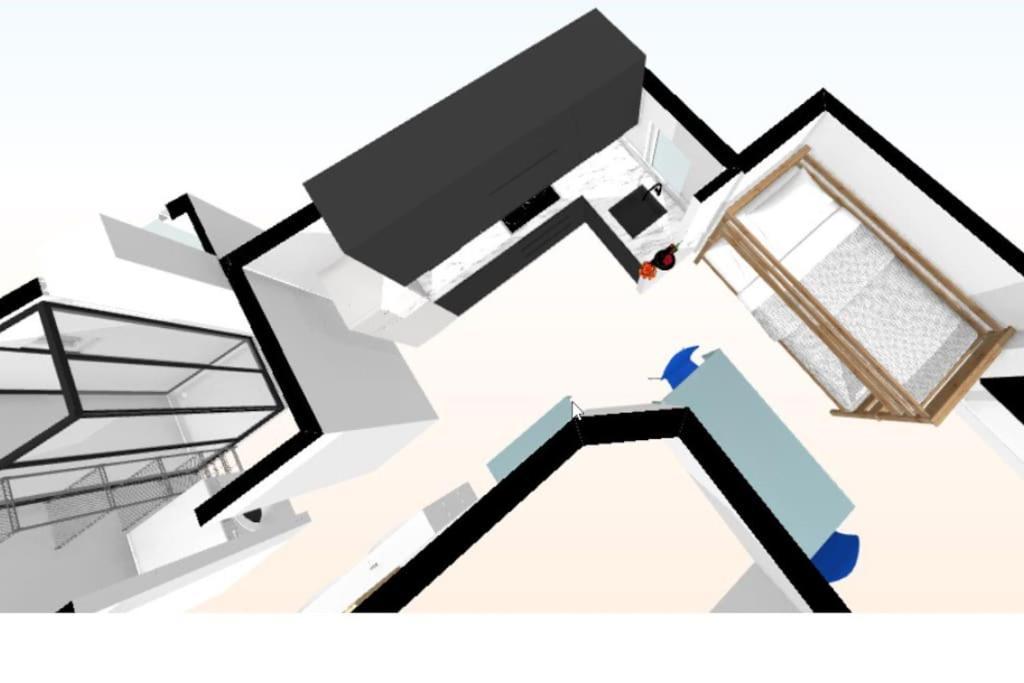Apartamento Brigh Loft Dishwaser Surfers&nomads