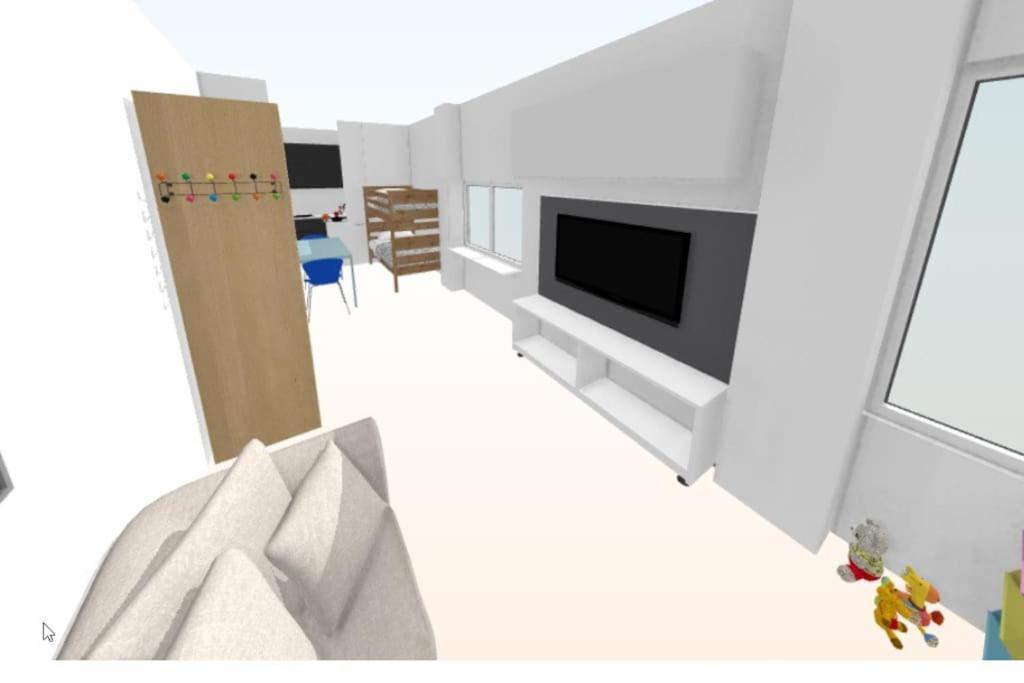 Apartamento Brigh Loft Dishwaser Surfers&nomads *