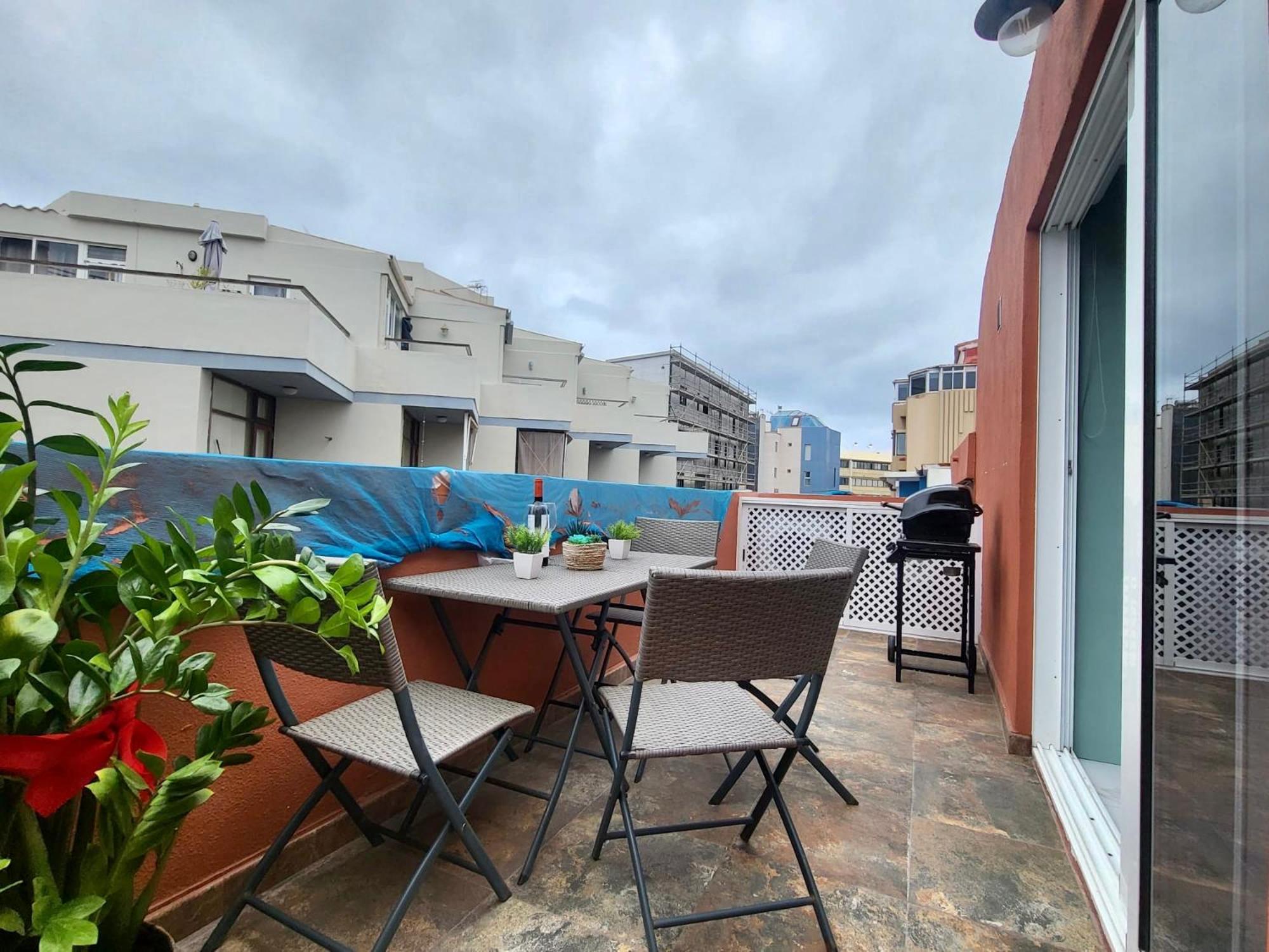New Attic With Terrace And Air Conditioning At Canteras Parking Optional * Las Palmas de Gran Canaria
