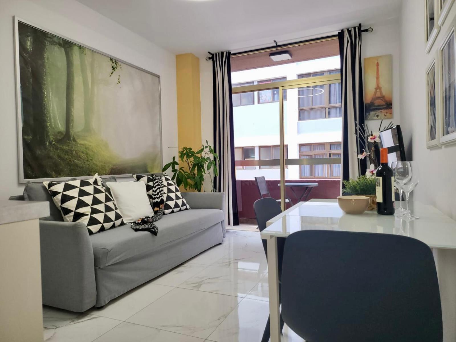 New 2 Bedrooms Gold Flat At Canteras With Balcony And Free Parking * Las Palmas de Gran Canaria