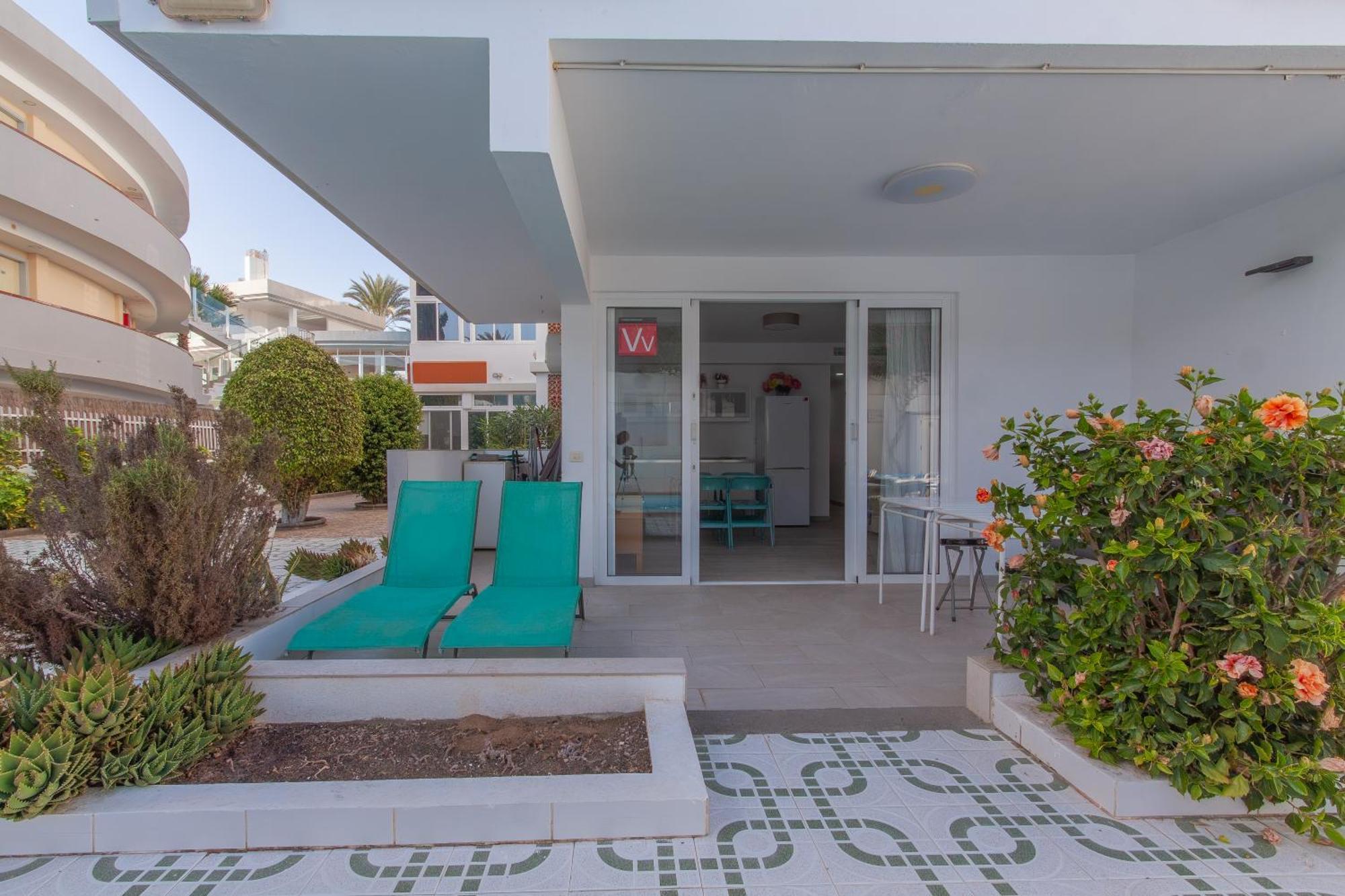 Con Terraza Y Piscina En Playa Del Ing Apartamento Playa del Inglés