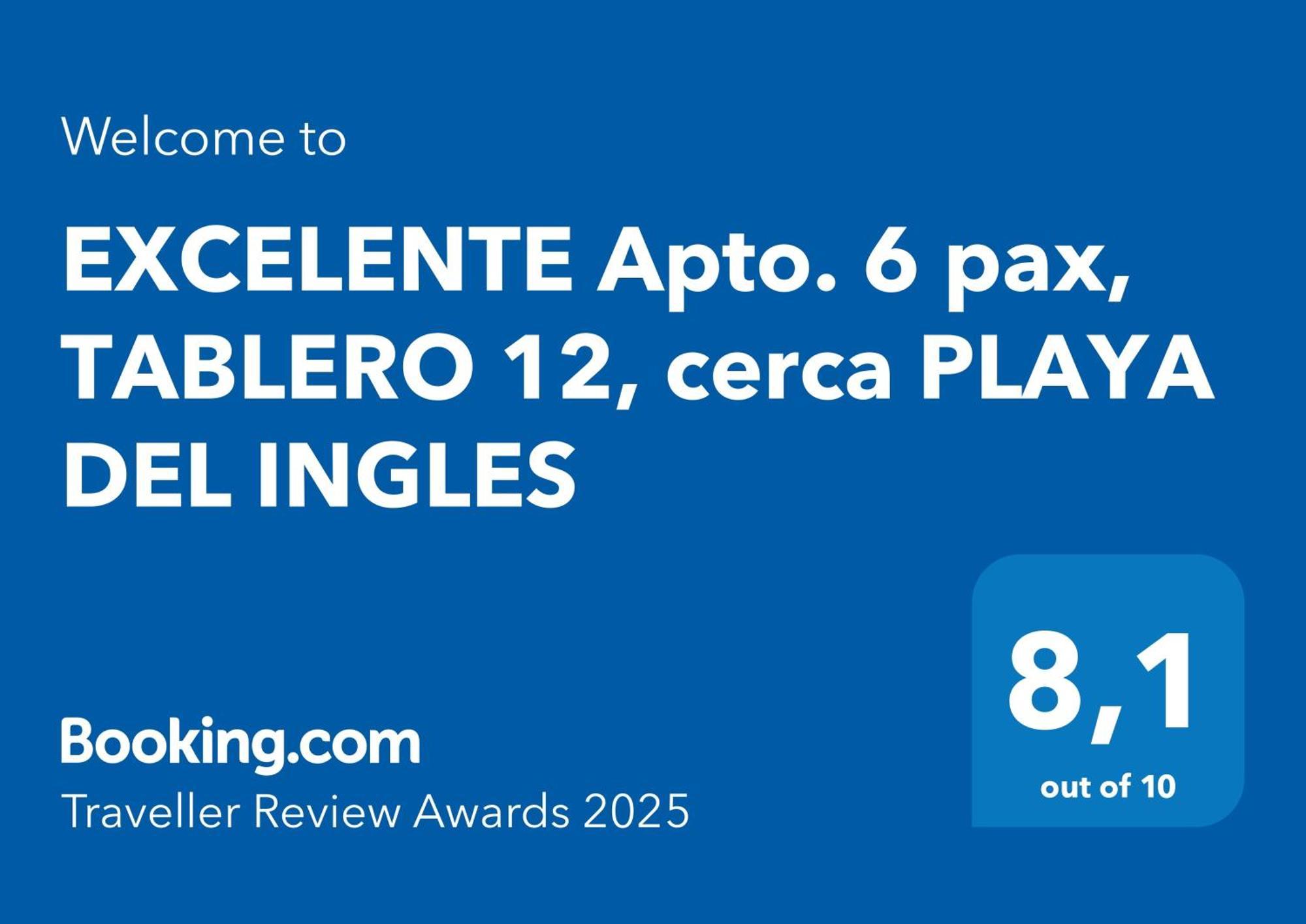 Tablero 12, Excelente Apto 6 Pax Cerca Playa Del Ingles Apartamento El Tablero (Las Palmas)