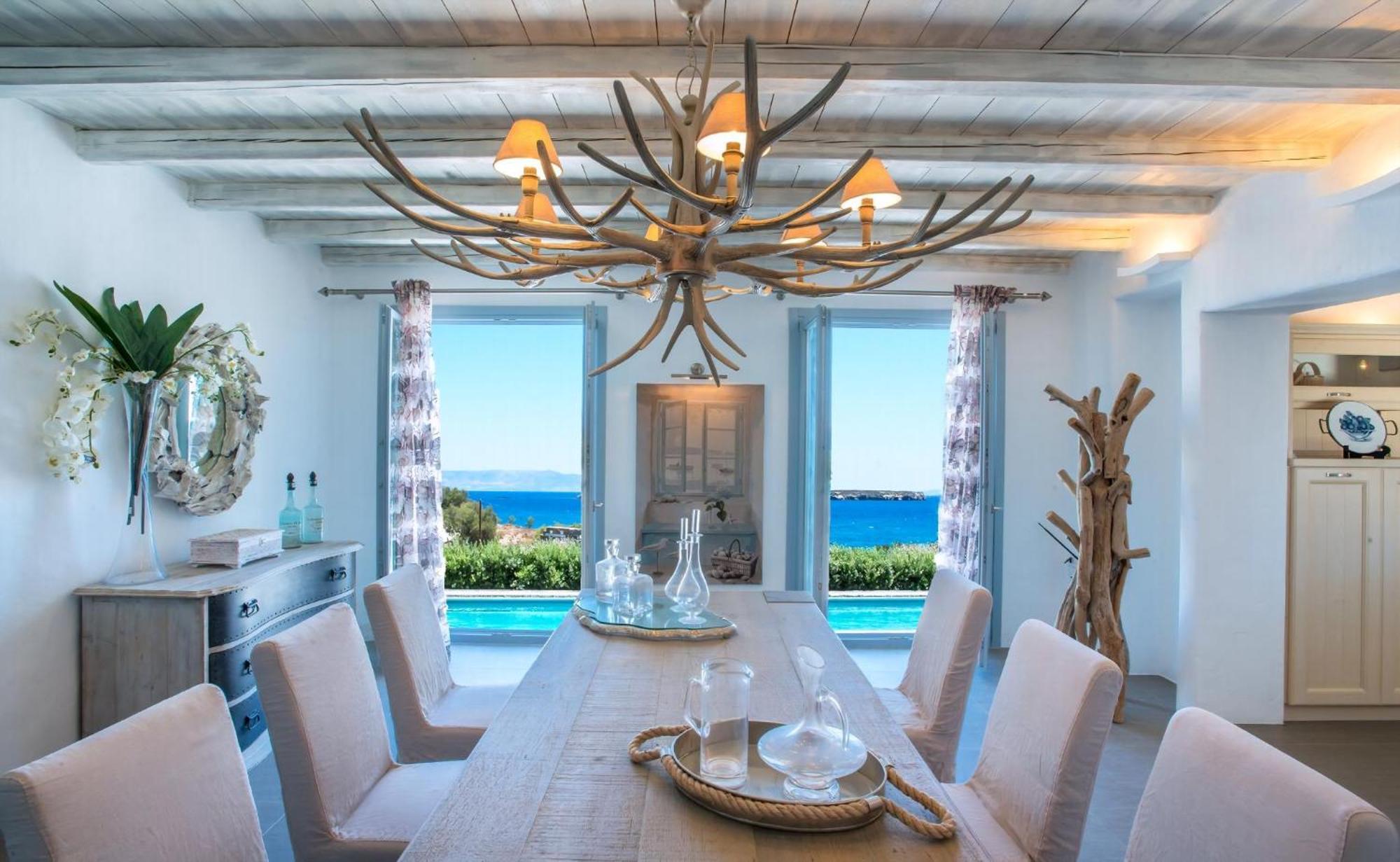 Villa Luxury With Sea View And Swimming Pool Up To 8 Persons Apv Paros Golden *