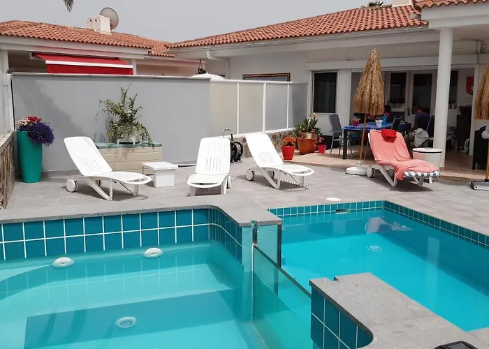 4 Bedrooms Villa With Private Pool Enclosed Garden And Wifi At San Bartolome De Tirajana
