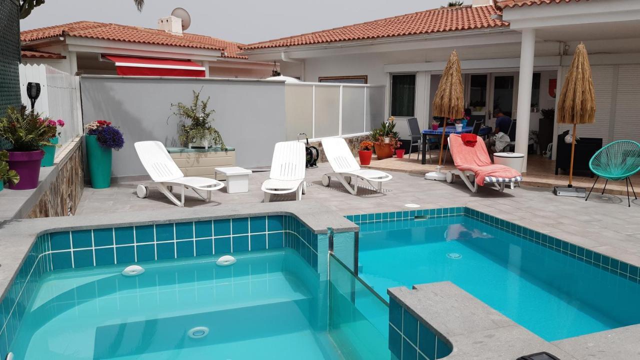 4 Bedrooms With Private Pool Enclosed Garden And Wifi At De Tirajana Villa *