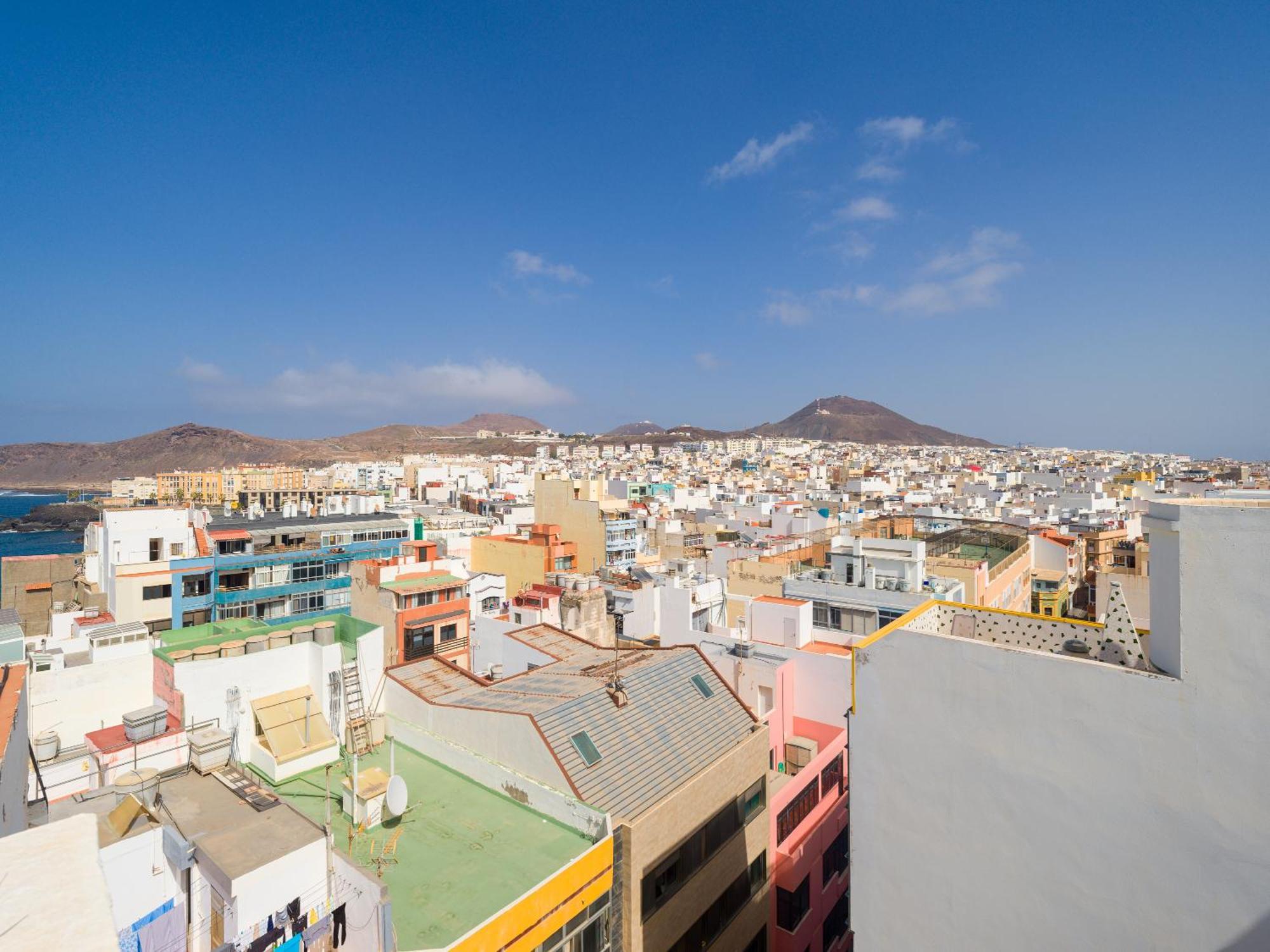 Casita Canaria Playa Beachfront Access & Lateral Ocean View With Terrace Apartment